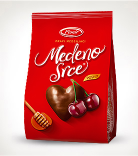 Pionir Medeno Srce z wiśniowym nadzieniem 350g