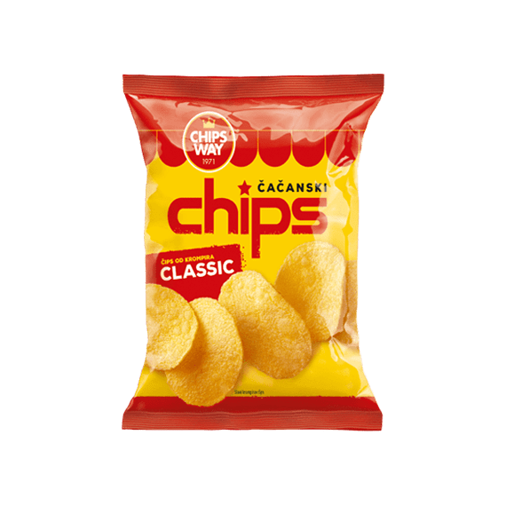 Chips way čačanski chips classic 90g
