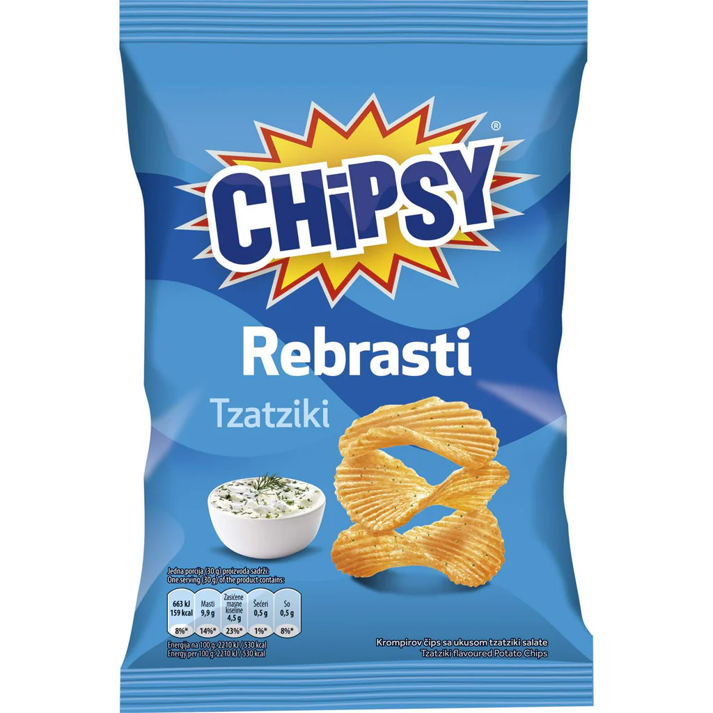 Chipsy Rebrasti Tzatziki 60g