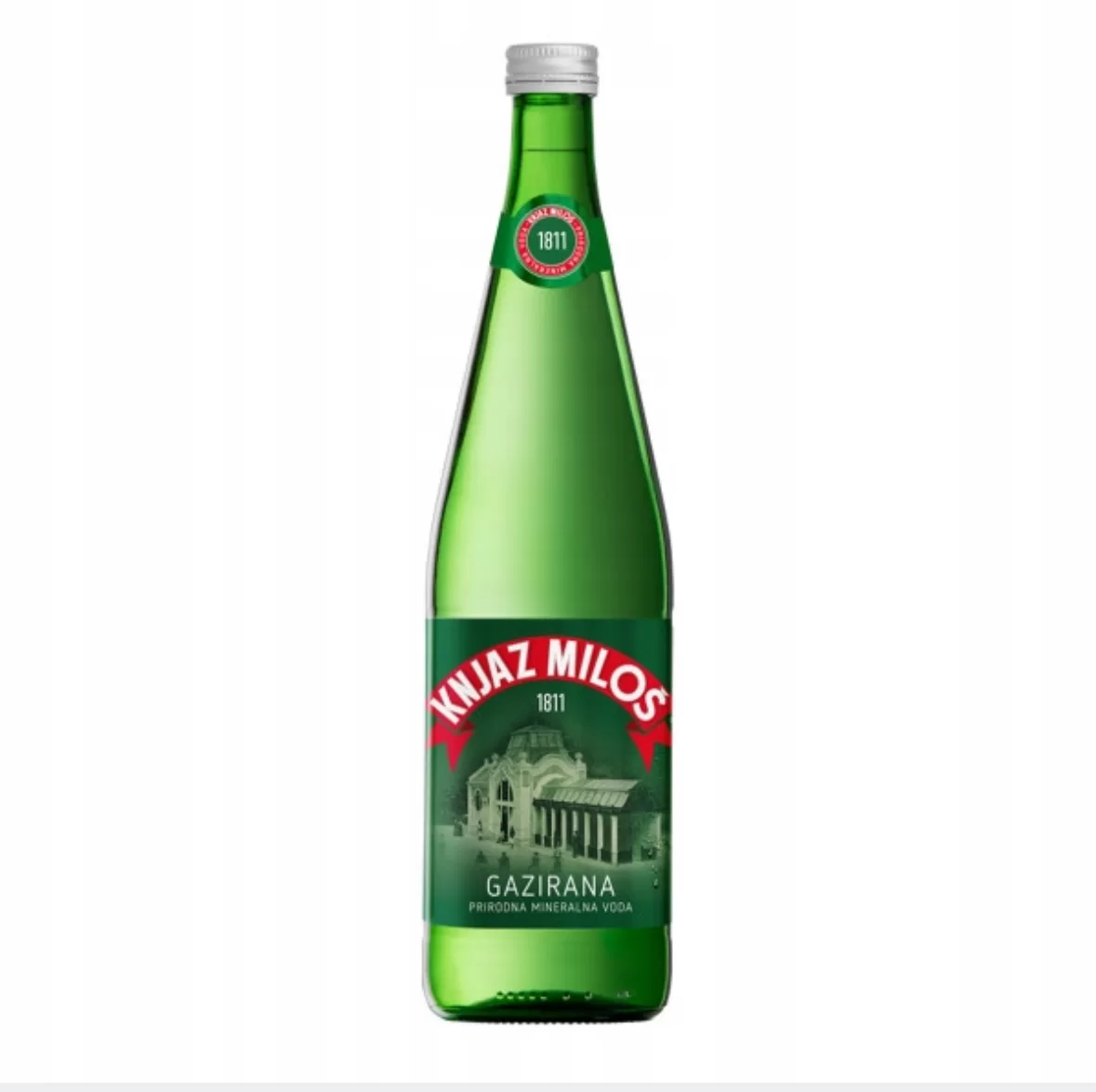 Woda gazowana Knjaz Miloš 0,75 l szklana butelka