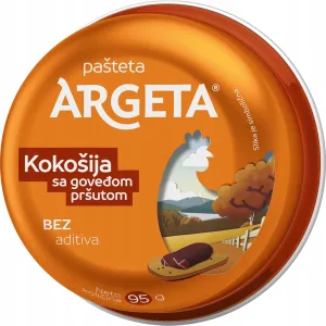 Argeta Pasta z kurczaka z suszoną szynką wołową 95g NOWOŚĆ
