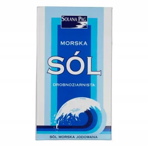 Sól morska jodowana Drobnoziarnista 1kg Solana Pag