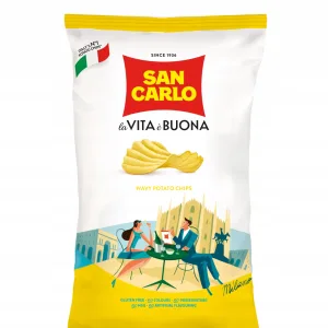 San Carlo Chipsy Karbowane 180g