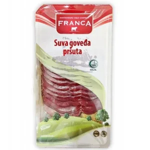 Wołowy pršut z Czarnogóry - Crnogorski Govedjii Pršut 100 g Franca