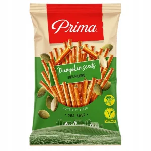 Paluszki z nadzieniem z pestek dyni Stark Prima 120 g